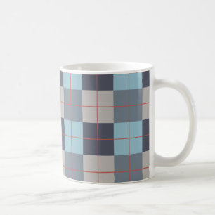 Forelle Blue Gray Baumwolle Orange Red Pattern Kaffeetasse