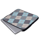 Forelle Blue Gray Baumwolle Orange Red Pattern Laptopschutzhülle (Vorne Knopf)