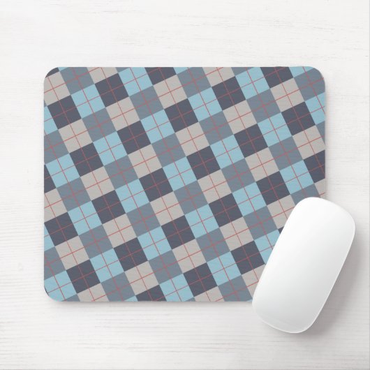 Forelle Blue Gray Baumwolle Orange Red Pattern Mousepad (Mit Mouse)