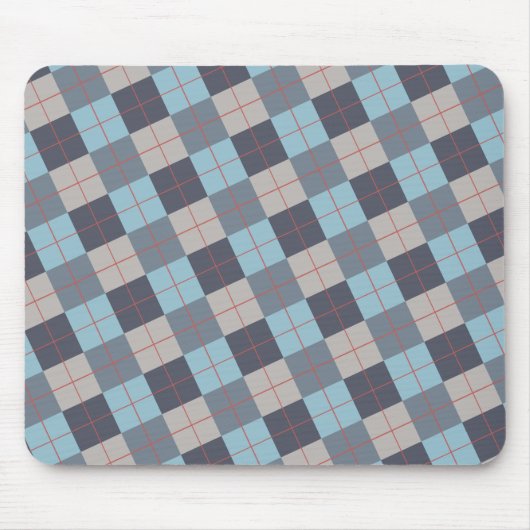 Forelle Blue Gray Baumwolle Orange Red Pattern Mousepad (Vorne)