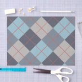 Forelle Blue Gray Baumwolle Orange Red Pattern Seidenpapier (Handwerk)