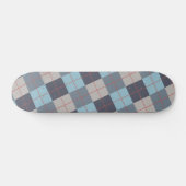 Forelle Blue Gray Baumwolle Orange Red Pattern Skateboard (Horizontal)