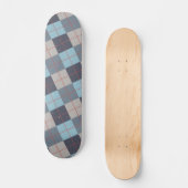Forelle Blue Gray Baumwolle Orange Red Pattern Skateboard (Vorderseite)