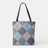Forelle Blue Gray Baumwolle Orange Red Pattern Tasche (Rückseite)