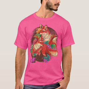 Forelle Blume Naturwald Tier Lover Floral Fo T-Shirt