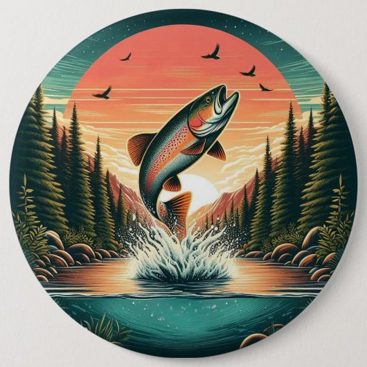 Forelle Button (Vorderseite)