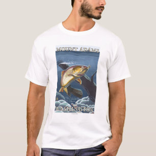 Forelle, die Querschnitt - Berg Adams, WA fischt T-Shirt