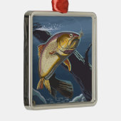 Forelle, die Querschnitt - Clackamas fischt, Ornament Aus Metall (Rechts)