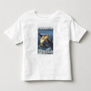 Forelle, die Querschnitt - Cordova, Alaska fischt Kleinkind T-shirt