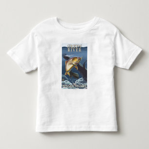 Forelle, die Querschnitt - Green River, WA fischt Kleinkind T-shirt