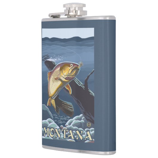 Forelle, die Querschnitt - Montana fischt Flachmann (Links)