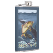 Forelle, die Querschnitt - Montana fischt Flachmann (Rechts)