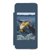 Forelle, die Querschnitt - Montana fischt Incipio iPhone Geldbeutel-Hülle (Folio Vorderseite)