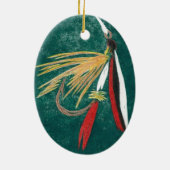 Forelle Fin Fly Fly Weihnachtsschmuck (Hinten)