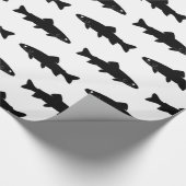 Forelle-Fische - Geschenk-Packpapier Geschenkpapier (Ecke)