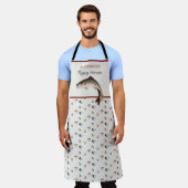 Forelle Fischen Fischerei Fischer Drehend Phantast Schürze (Getragen)