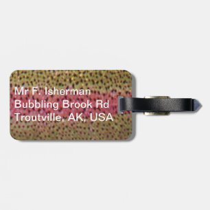 Forelle-Fischen-Gepäckanhänger Gepäckanhänger