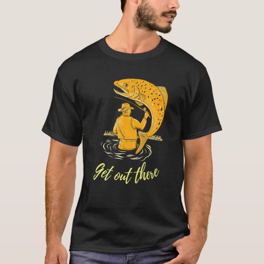 Forelle Fisherman Bester Fischer mit großem Fisch T-Shirt (Vorderseite)