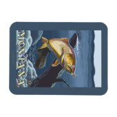 Forelle Fishing Cross-Section - Montana Magnet (Horizontal)