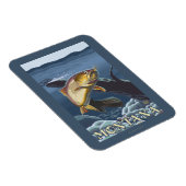 Forelle Fishing Cross-Section - Montana Magnet (Rechte Seite)
