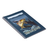 Forelle Fishing Cross-Section - Montana Notizblock (Rechte Seite)