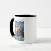 Forelle Fishing Cross-Section - Montana Tasse (Vorderseite Links)