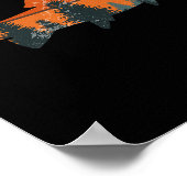 Forelle Fishing Nature Outdoor Fisherman Gift Poster (Ecke)