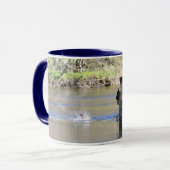 Forelle-Fliegen-Fischen Tasse (Vorderseite Links)