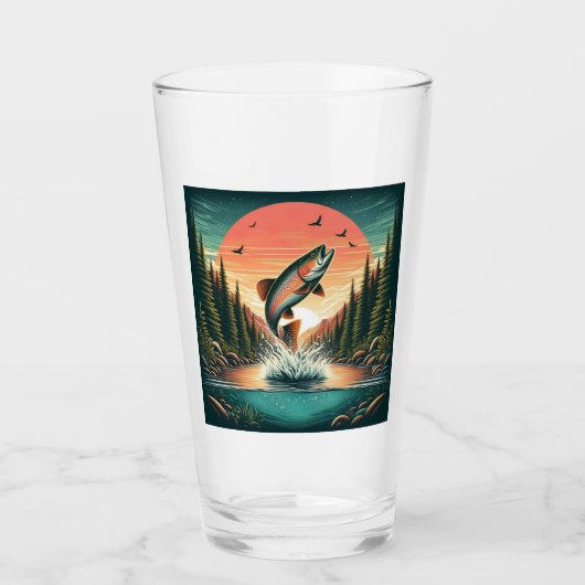 Forelle Glas (Vorderseite)