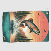 Forelle Golfhandtuch (Horizontal)