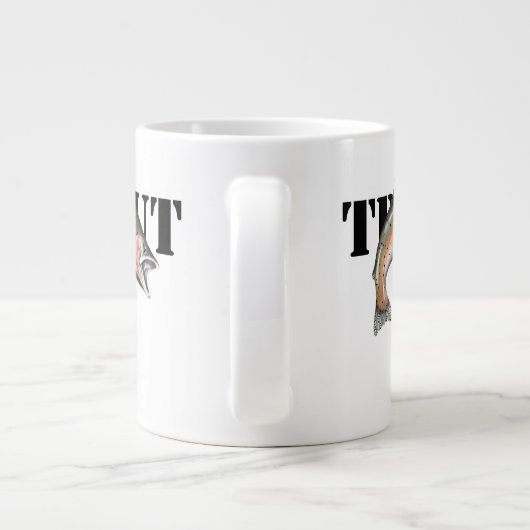 Forelle Jumbo-Tasse (Rückseite)