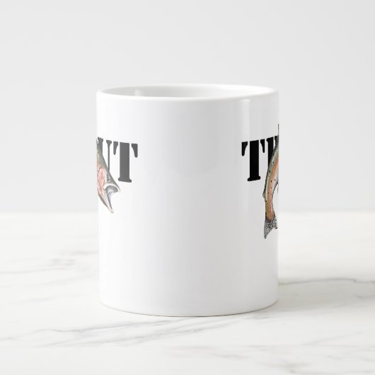 Forelle Jumbo-Tasse (Vorderseite)