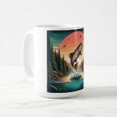 Forelle Kaffeetasse (Vorderseite Links)