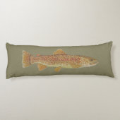 Forelle-Körper-Kissen Seitenschläferkissen (Rückseite)