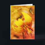 Forelle Lilie und Friend Art Personalisiert Geburt Karte<br><div class="desc">Schöne kleine wildgelbe Forelle Lilie und Insektenfreund. Blumenfotografie von Susan mit einem beängstigenden Effekt. Sie können jeden Text,  den Sie möchten,  für eine persönlichere Touch ändern oder hinzufügen.</div>