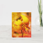 Forelle Lilie und Friend Floral Art Danke Karte (Vorderseite)