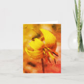 Forelle Lilie und Friend Floral Art Karte (Vorderseite)