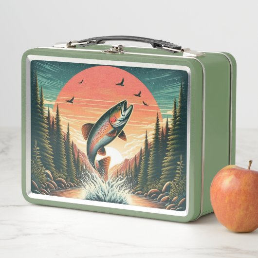 Forelle Metall Brotdose (Beispiel)