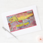 Forelle Rechteckiger Aufkleber (Umschlag)