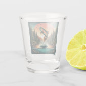 Forelle Schnapsglas (Rückseite)