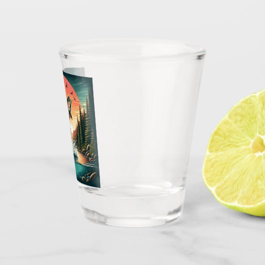 Forelle Schnapsglas (Rechts)