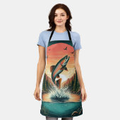 Forelle Schürze (Getragen)