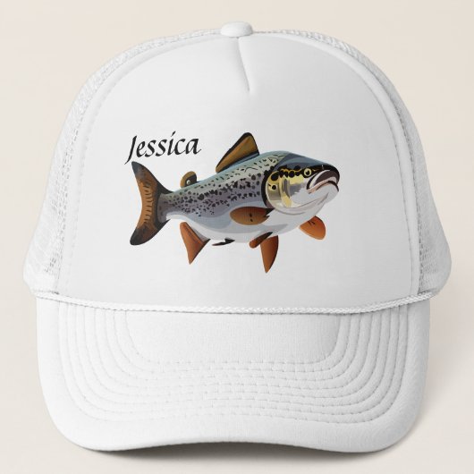 Forelle See individuell einstellbar Truckerkappe (Vorderseite)