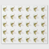 Forelle-u. Fliegen-personalisiertes Geschenkpapier (Flach)