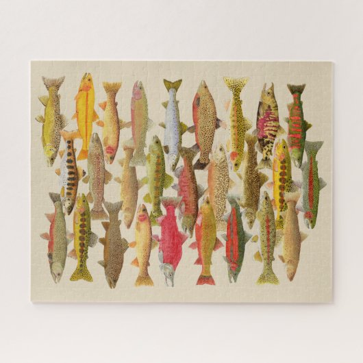 Forelle u. Lachspuzzle Puzzle (Horizontal)