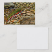 FORELLE Visitenkarte-Schablone Visitenkarte (Vorne/Hinten)