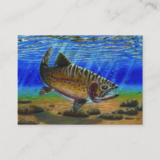 FORELLE Visitenkarte-Schablone Visitenkarte (Vorderseite)