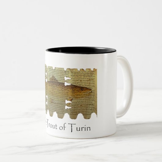 Forelle von Turin-Tasse Zweifarbige Tasse (VorderseiteRechts)