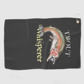 Forelle Whisperer Dark Fishing Handtuch (Horizontal)