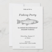 Forellen-Angebot zur Fishing Party Einladung (Vorderseite)
